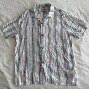 Rhythm Yesterday Linen Short Sleeve Shirt Med